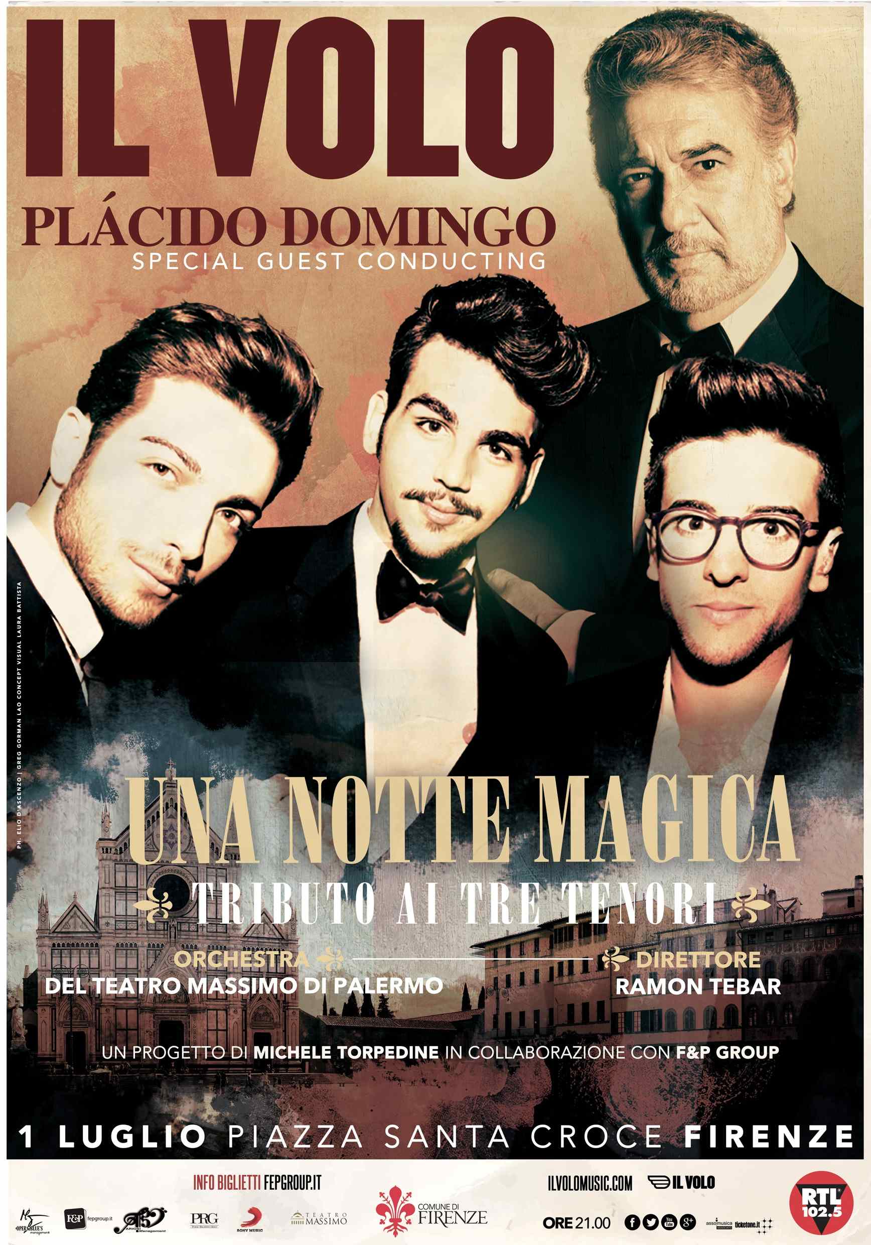 Il Volo oraz Placido Domingo razem na scenie w wyjątkowym koncercie A Magical Night – Tribute to The Three Tenors 